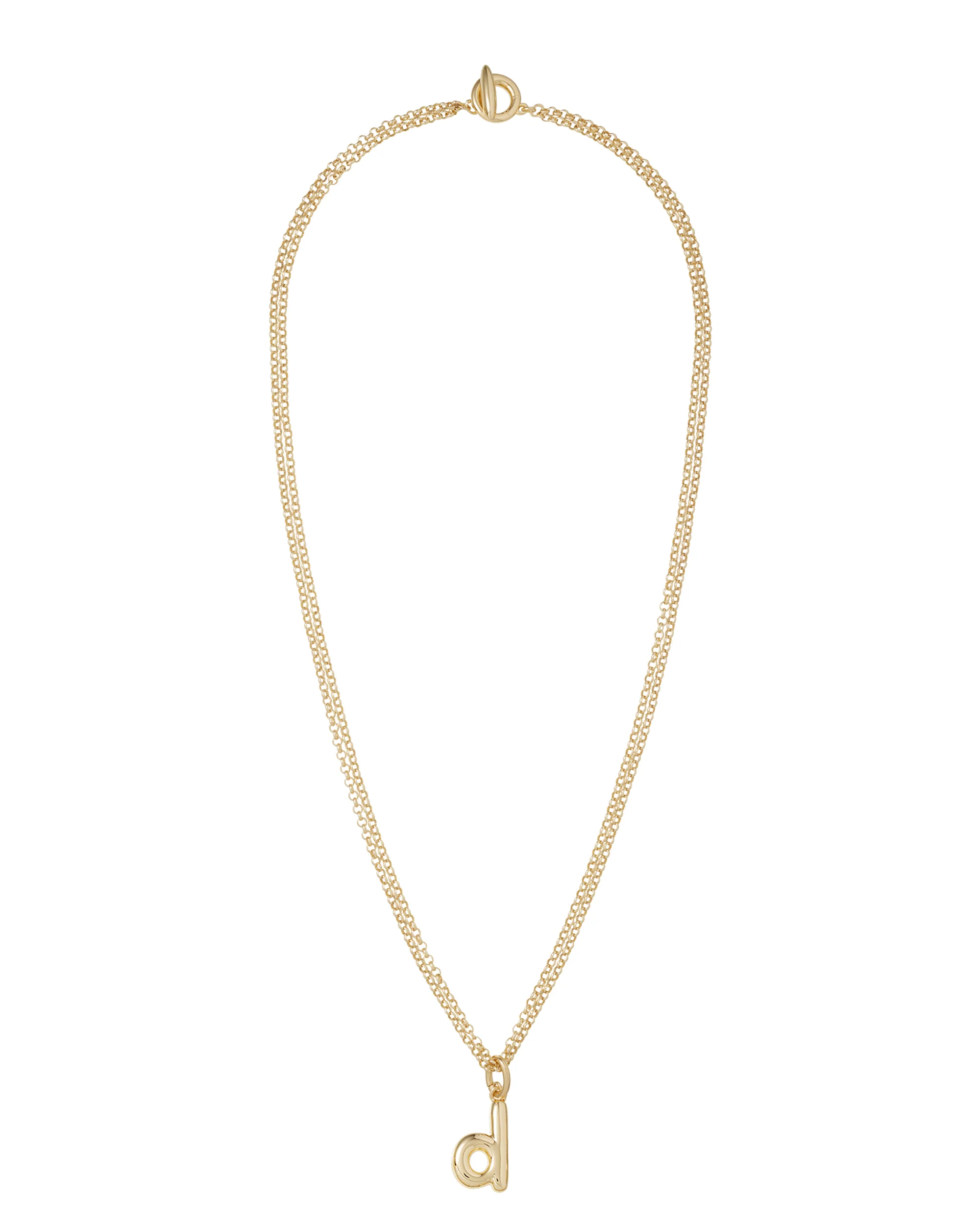 The Puffy Initial Necklace - Image 14