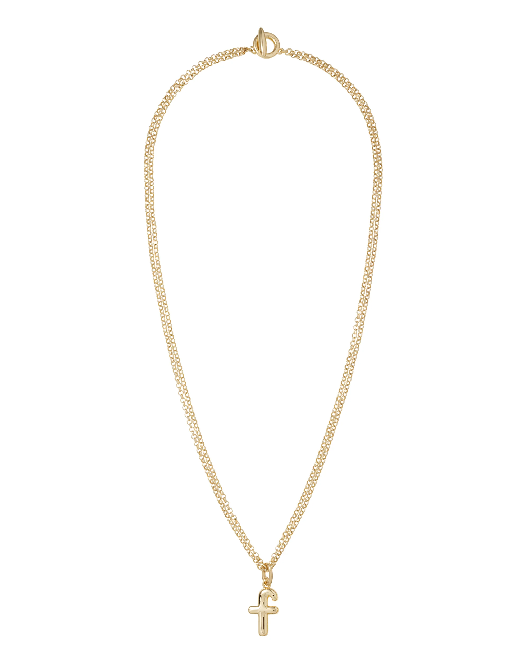 The Puffy Initial Necklace - Image 16