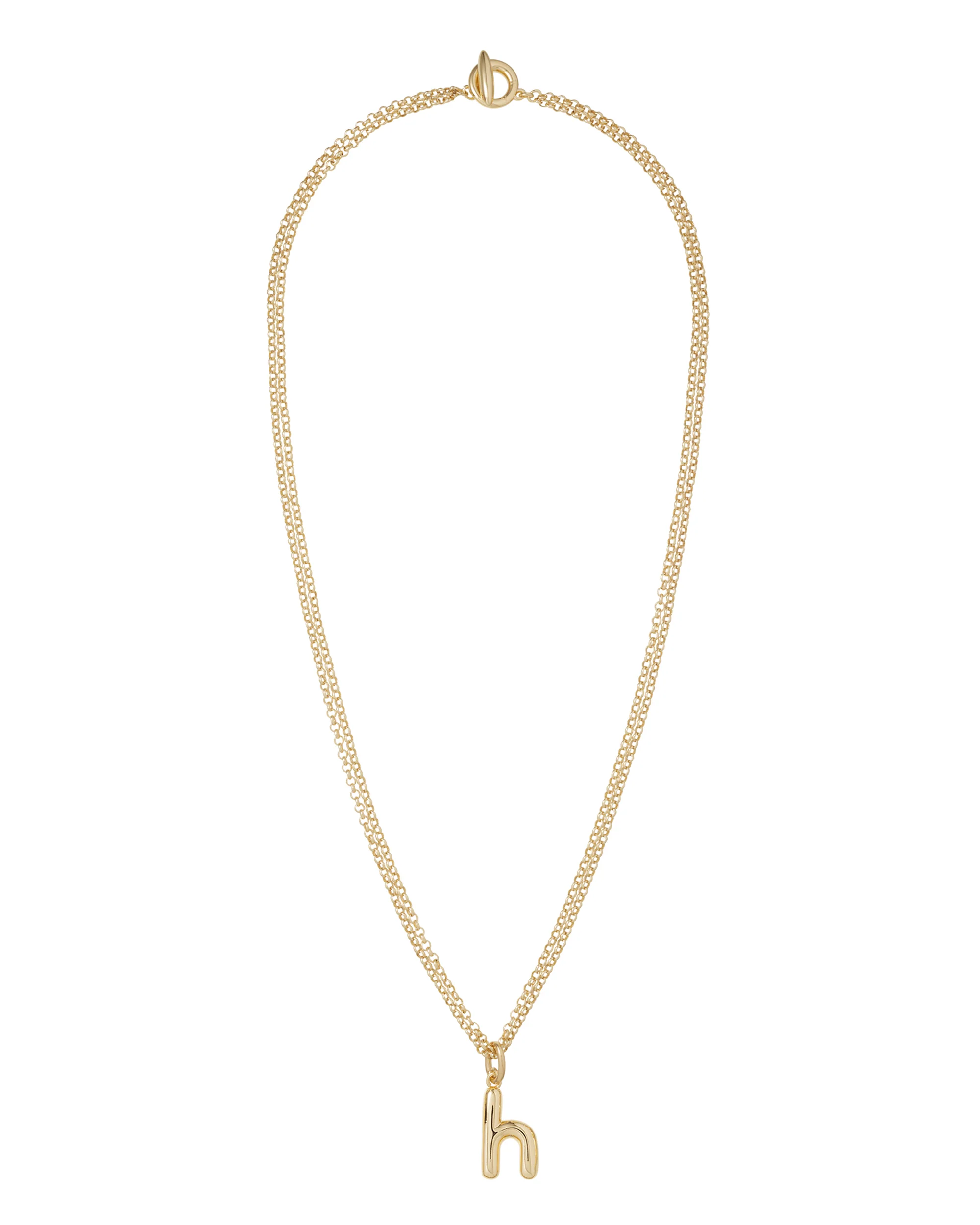 The Puffy Initial Necklace - Image 18