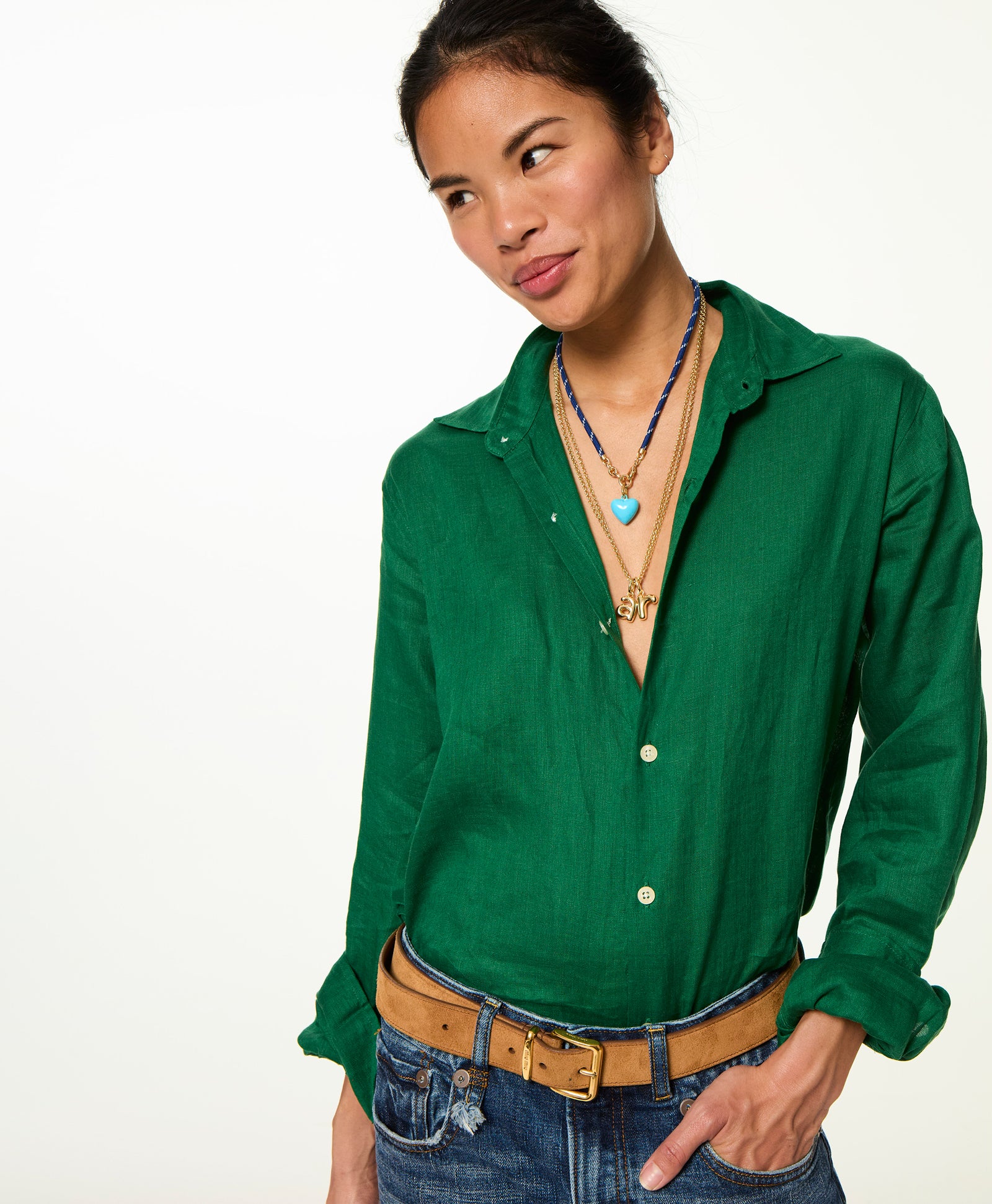 The Puffy Initial Necklace - Image 4