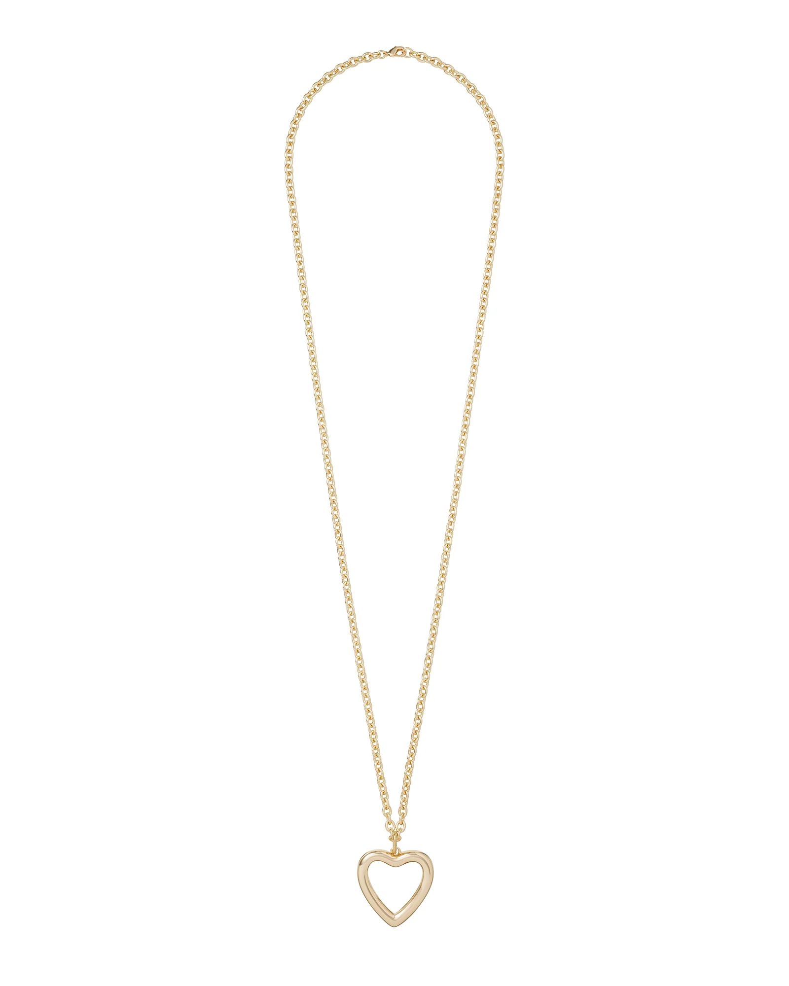 The Puffy Open Heart Necklace