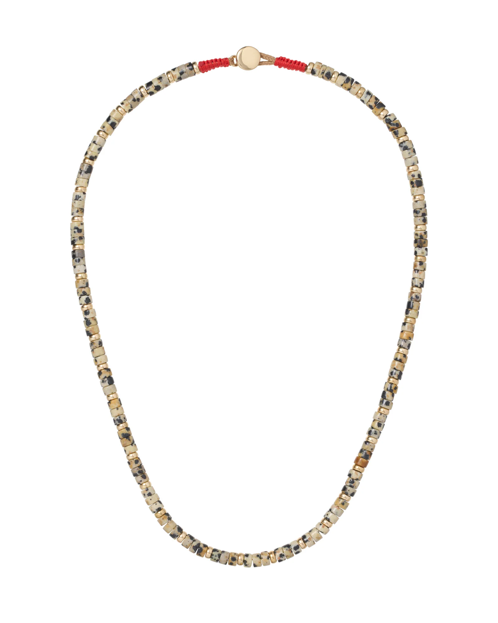 The Dalmation Jasper Heishi Necklace