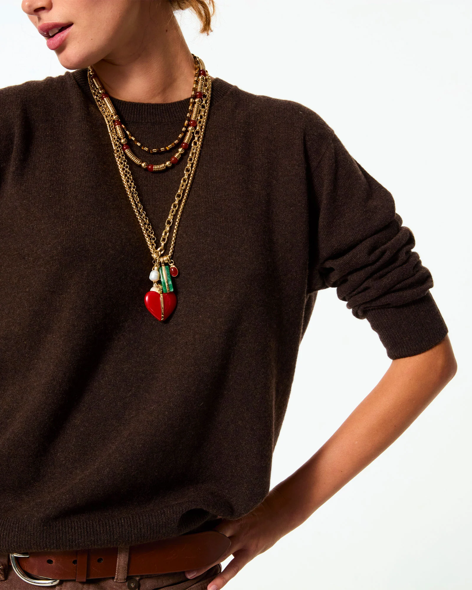 The Semi Precious Heishi Necklace - Image 5