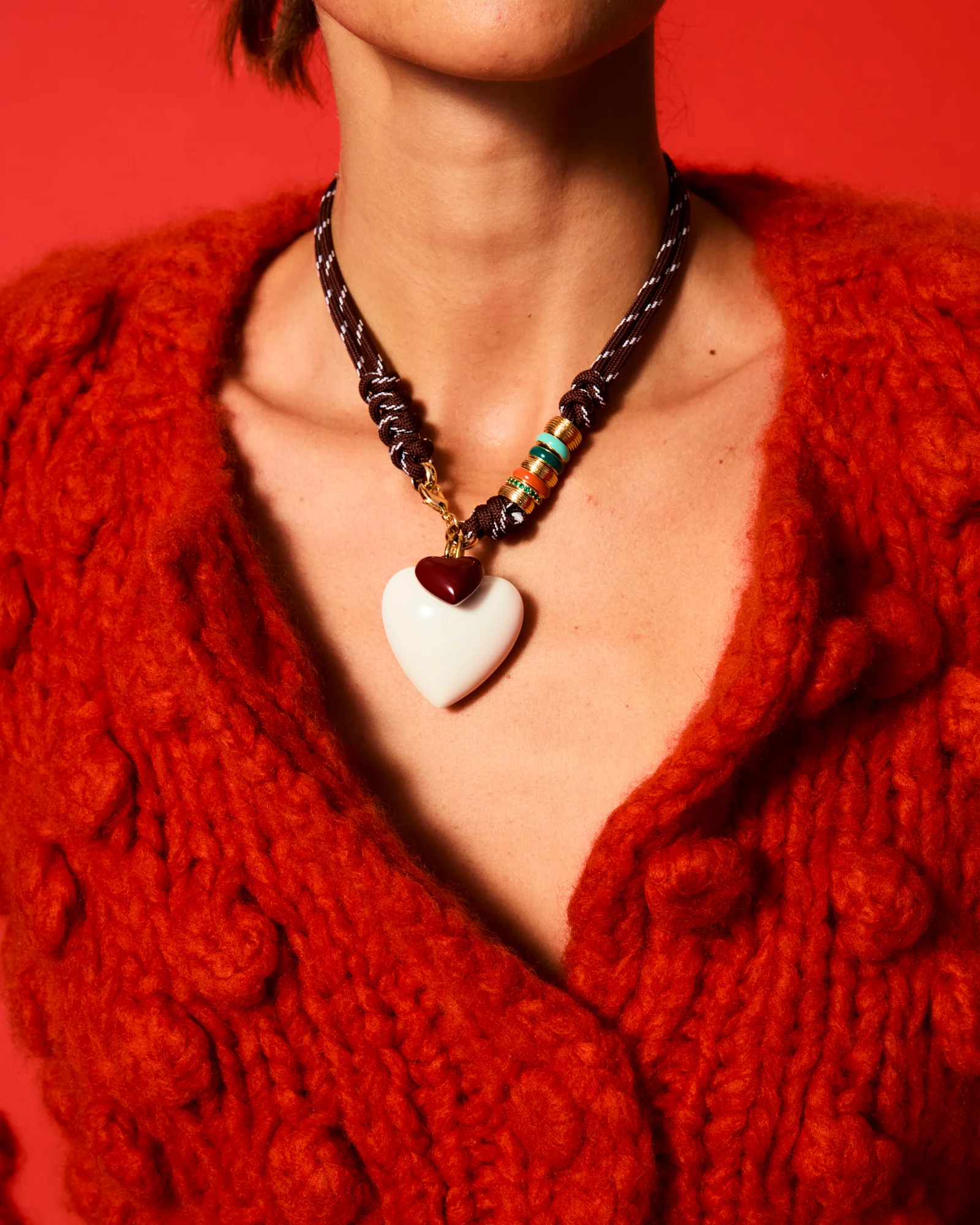 The Super Size Happy Cord Necklace - Image 3