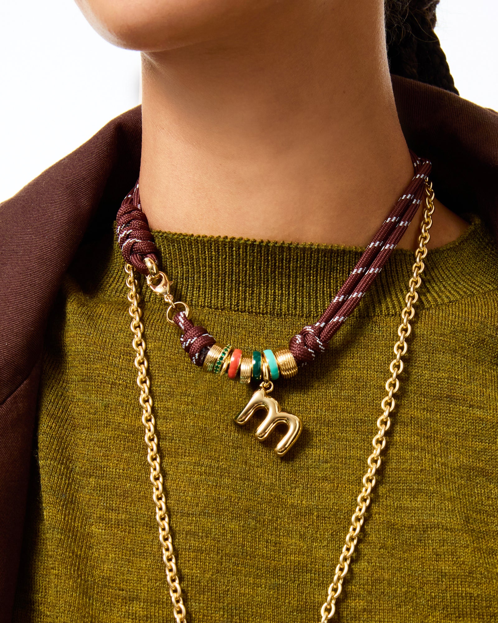 The Super Size Happy Cord Necklace - Image 4