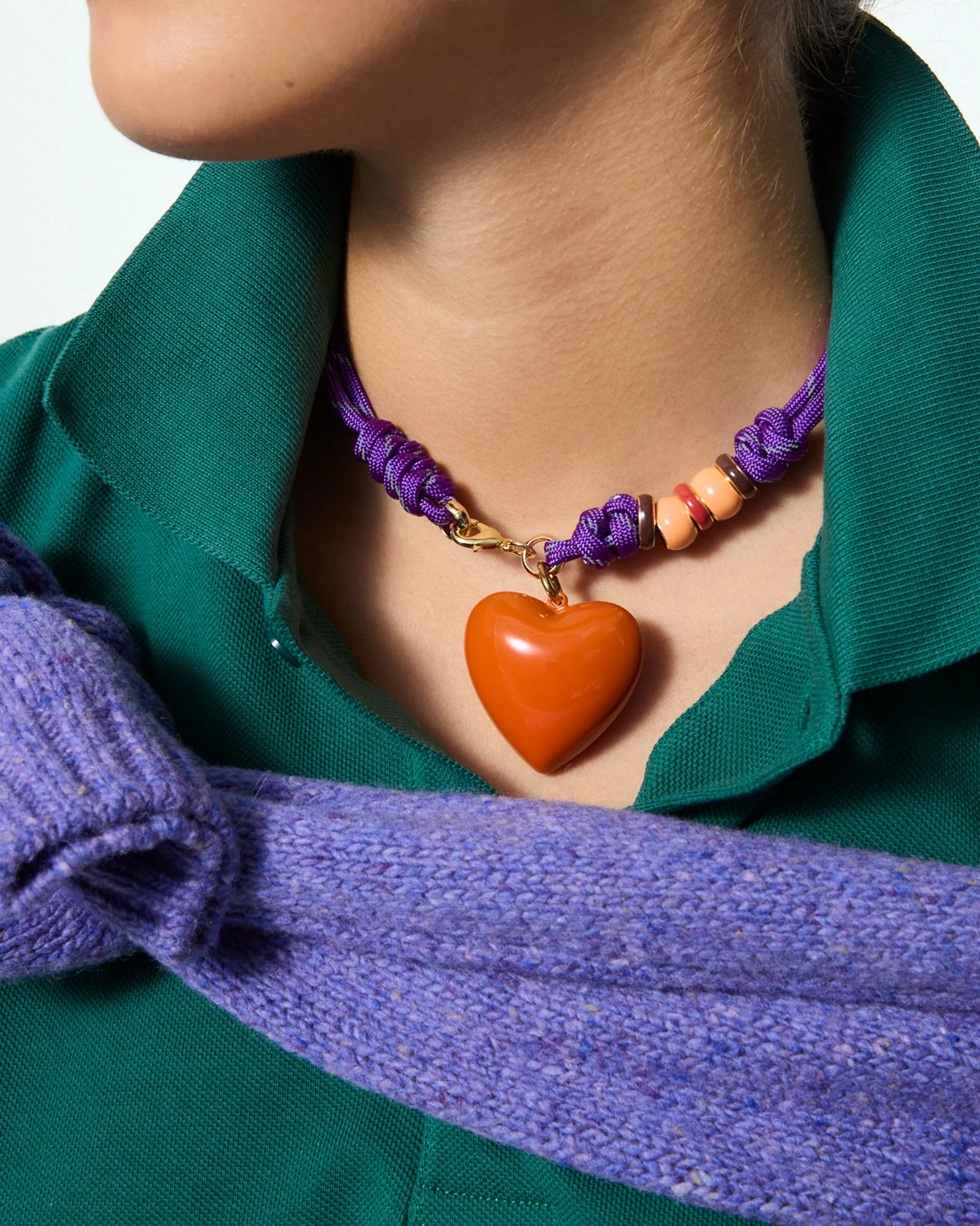 The Super Size Happy Cord Necklace - Image 3