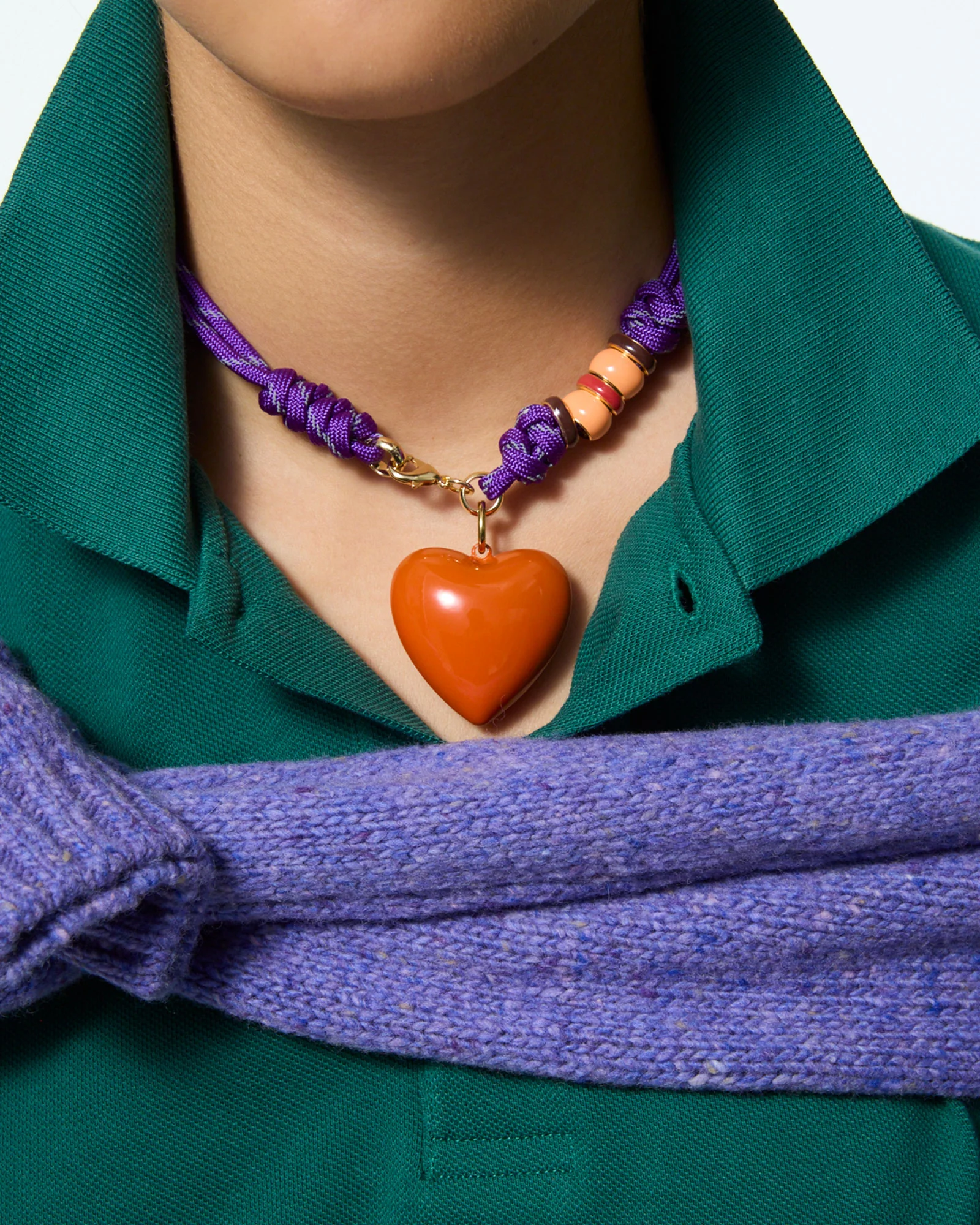 The Super Size Happy Cord Necklace - Image 4